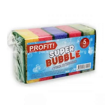 Губка кухонна пориста PROFIT BUBBLE 5 шт 
