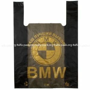 Пакет-майка 40*60 "BMW" Зеленый (артикул: 030001216) купить в разделе «Полиэтиленовые пакеты-майка».