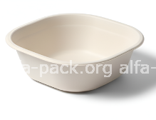 Салатниця 900 мл. квадратна (з кукурудзяного крохмалю) (артикул: 060800028) купити в розділі «Біорозкладний одноразовий посуд».