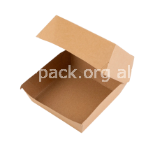 Картонная упаковка для бургера 125*125*90мм крафт (артикул: 010420048) купить в разделе «Картонная упаковка для бургеров и картофеля фри».