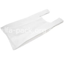  Пакет-майка 28*48 прозрачный/белый в упаковке "Майка №3" 200 шт (артикул: 030001214) купить в разделе «Одноразовые пакеты, перчатки, фартуки».