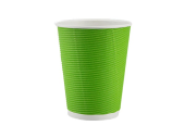 Гофрированный стакан зеленый 110 мл (артикул: 062100093) купить в разделе «Бумажные гофрированные стаканчики».