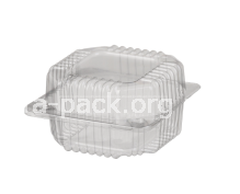 ОригХарчовий одноразовий пластиковий блістерний контейнер ПС-8 з кришкою (прямокутний прозорий), 500 мл, 110×105×58 мм (артикул: 010100157) купити в розділі «Пластикова харчова одноразова упаковка».