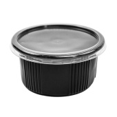 ОригОдноразовая супница, черная ПП-115 350мл (артикул: 010100193) купить в разделе «Пластиковые супницы ».