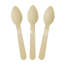 Ложка одноразовая деревянная 110 мм (артикул: 060800087) купить в разделе «Биоразлагаемая одноразовая посуда».