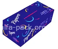 Серветки косметичні в картонному пеналі Papero 2-шарові 210*200мм 150шт (артикул: 070100071) купити в розділі «Паперові серветки та рушники».