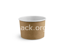 Супниця паперова 240 мл крафт, з кришкою (артикул: 010470141) купити в розділі «Паперові крафтові супниці».