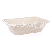 Контейнер прямокутний 1200мл (з кукурудзяного крохмалю) (артикул: 060800098) купити в розділі «Біорозкладний одноразовий посуд».