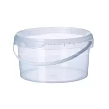 Відро 3 л. пластикова для харчових продуктів, прозоре (артикул: 020000147) купити в розділі «Харчові відра та контейнери».