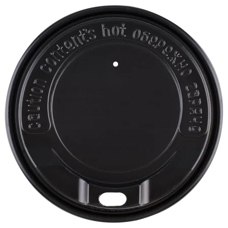 Крышка-d80, черная Д (артикул: 061500016) купить в разделе «Крышки для бумажных стаканчиков и аксессуары».