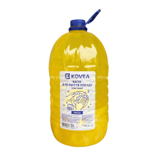 Засіб для миття посуду KOVEA Лимон 5 л (артикул: 070407056) купити в розділі «Миючі та чистячі засоби».