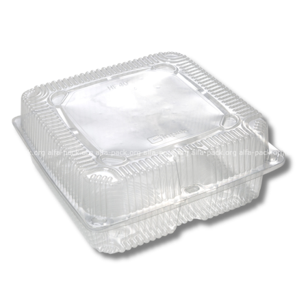 Одноразовий пластиковий контейнер 40 ПЕТ HF 212*212*90 мм (2900 мл) (артикул: 010701417) купити в розділі «Пластикова універсальна упаковка».