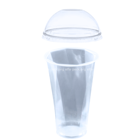 Стакан коктейльний 500мл (гранований) (артикул: 010300298) купити в розділі «Пластикові одноразові стаканчики».