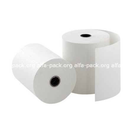 Кассовая (чековая)  лента 57мм*60м (артикул: 050001227) купить в разделе «Скотч / Кассовая лента/ Наклейки».