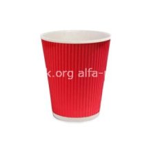 Гофрований стакан червоний 110 мл (артикул: 062200024) купити в розділі «Паперові гофровані стаканчики».