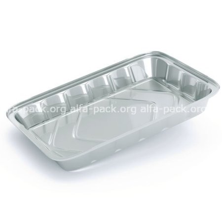 Харчовий одноразовий алюмінієвий контейнер SP86L (прямокутний), 2100 мл, 315×215×42 мм  (артикул: 010600011) купити в розділі «Алюмінієва харчова одноразова упаковка».