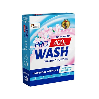 Порошок для прання універсальний "Весняна свіжість" "ProWash" 400 г 