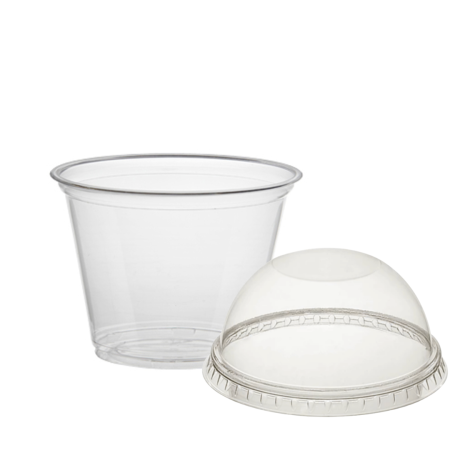 Купольний стакан з купольною кришкою без отвору 250 (артикул: 062200509) купити в розділі «Пластикові одноразові стаканчики».