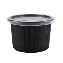 ОригОдноразова супниця чорна  ПП-115 500 мл (артикул: 010100007) купити в розділі «Пластикові супниці».