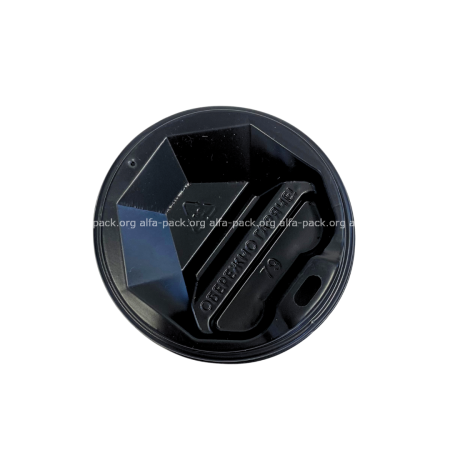 Кришка-90d, на стакан чорна (артикул: 061000030) купити в розділі «Кришки для паперових стаканчиків та аксесуари».